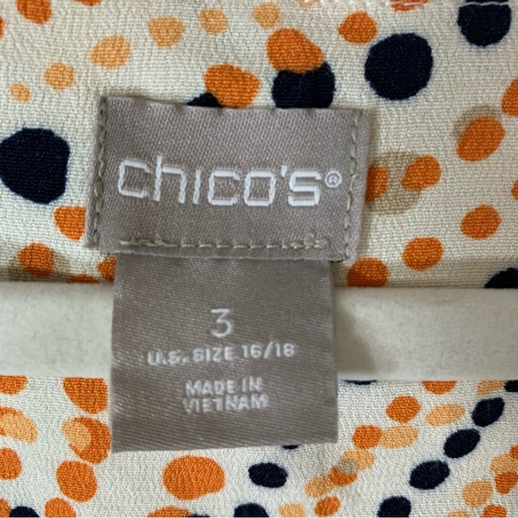 Chico’s Abstract Dot Print Wedge Shift Dress NWT - Picture 6 of 9